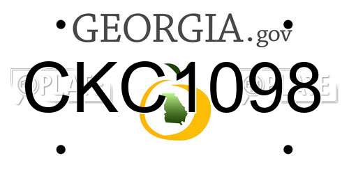 CKC1098 Georgia License Plate