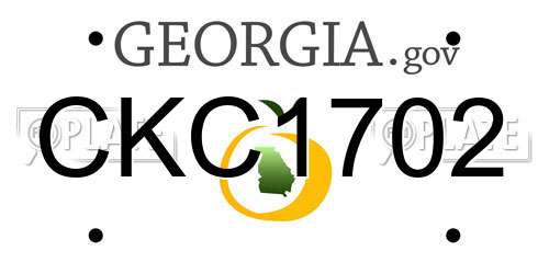 CKC1702 Georgia License Plate