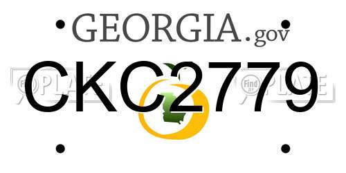 CKC2779 Georgia License Plate