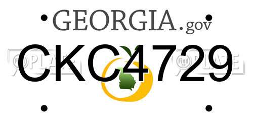 CKC4729 Georgia License Plate