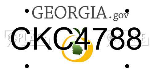 CKC4788 Georgia License Plate