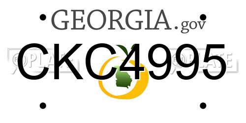 CKC4995 Georgia License Plate