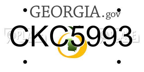 CKC5993 Georgia License Plate