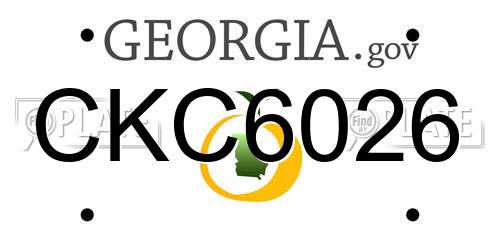 CKC6026 Georgia License Plate
