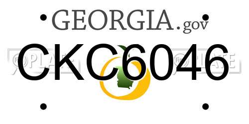 CKC6046 Georgia License Plate