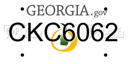 CKC6062 Georgia License Plate
