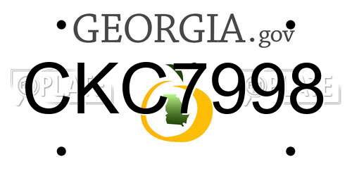 CKC7998 Georgia License Plate