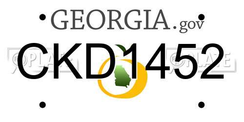 CKD1452 Georgia License Plate