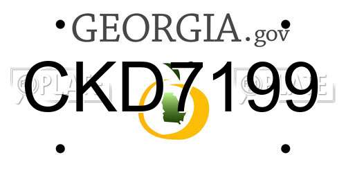 CKD7199 Georgia License Plate