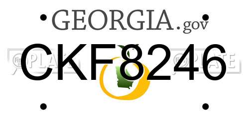 CKF8246 Georgia License Plate