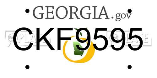 CKF9595 Georgia License Plate