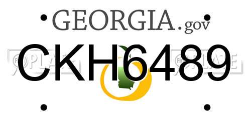 CKH6489 Georgia License Plate