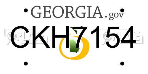 CKH7154 Georgia License Plate