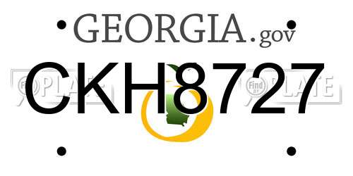 CKH8727 Georgia License Plate