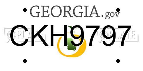 CKH9797 Georgia License Plate