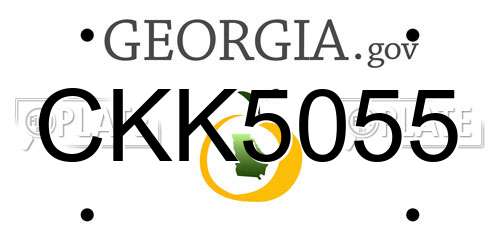 CKK5055 Georgia License Plate