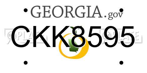 CKK8595 Georgia License Plate