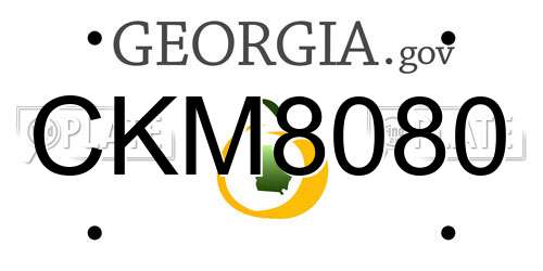CKM8080 Georgia License Plate