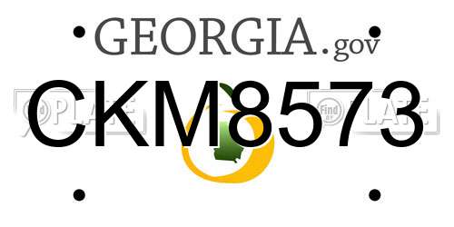 CKM8573 Georgia License Plate
