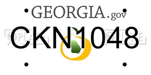CKN1048 Georgia License Plate