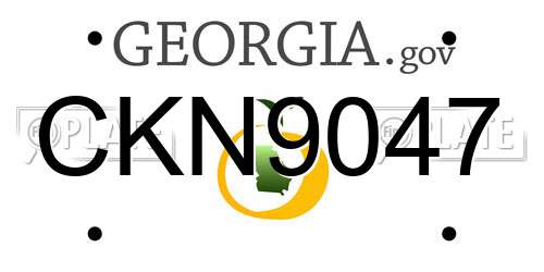 CKN9047 Georgia License Plate