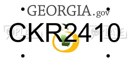 CKR2410 Georgia License Plate