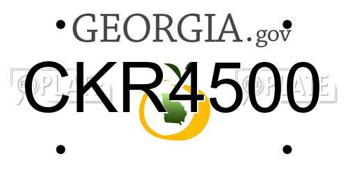 CKR4500 Georgia License Plate