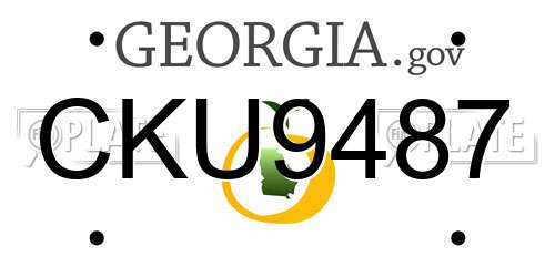 CKU9487 Georgia License Plate