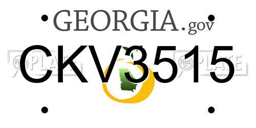 CKV3515 Georgia License Plate