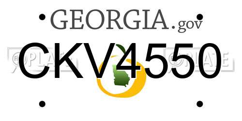 CKV4550 Georgia License Plate