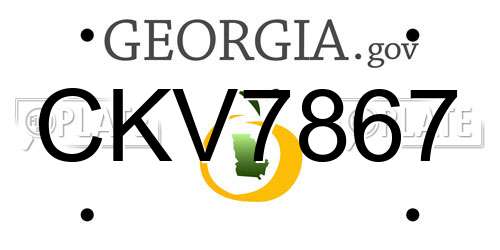 CKV7867 Georgia License Plate
