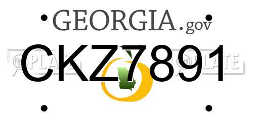 CKZ7891 Georgia License Plate