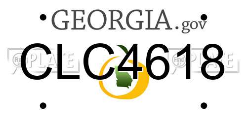 CLC4618 Georgia License Plate