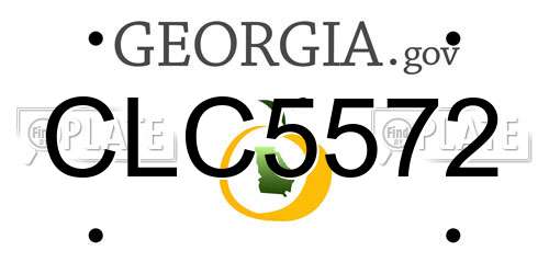 CLC5572 Georgia License Plate