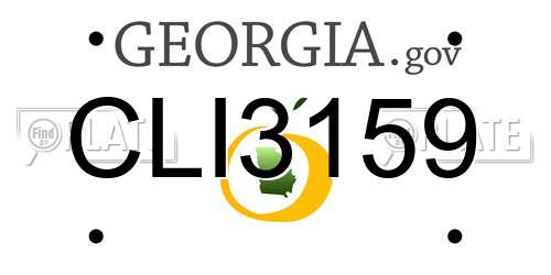 CLI3159 Georgia License Plate