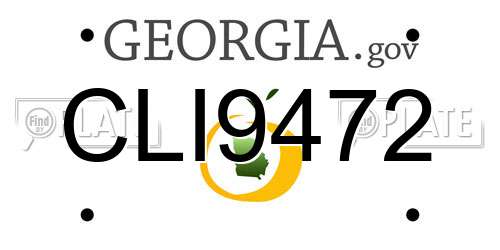 CLI9472 Georgia License Plate