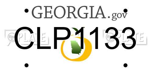 CLP1133 Georgia License Plate