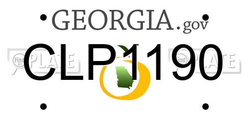 CLP1190 Georgia License Plate