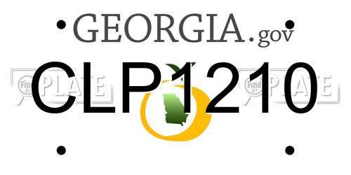 CLP1210 Georgia License Plate