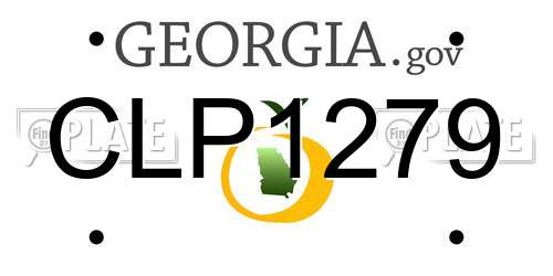 CLP1279 Georgia License Plate
