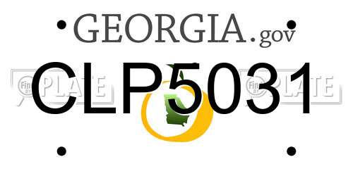 CLP5031 Georgia License Plate