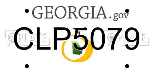 CLP5079 Georgia License Plate