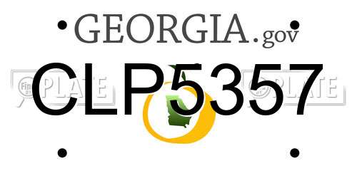 CLP5357 Georgia License Plate