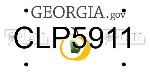 CLP5911 Georgia License Plate