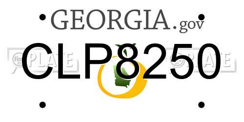 CLP8250 Georgia License Plate