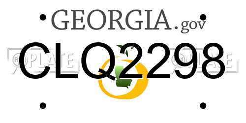 CLQ2298 Georgia License Plate