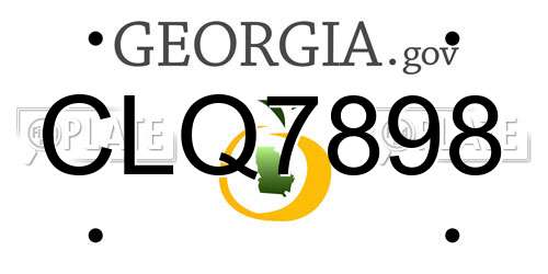 CLQ7898 Georgia License Plate