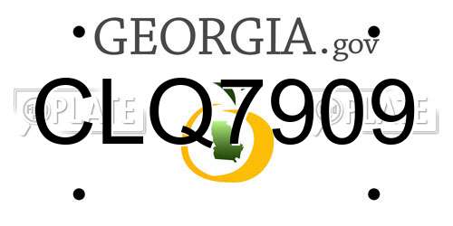 CLQ7909 Georgia License Plate