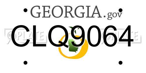 CLQ9064 Georgia License Plate