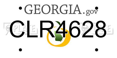 CLR4628 Georgia License Plate